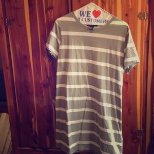 Striped T-shirt dress